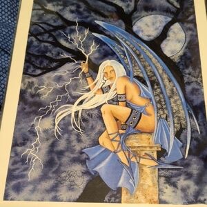 Mystical Blue Winged Fairy Wall Art